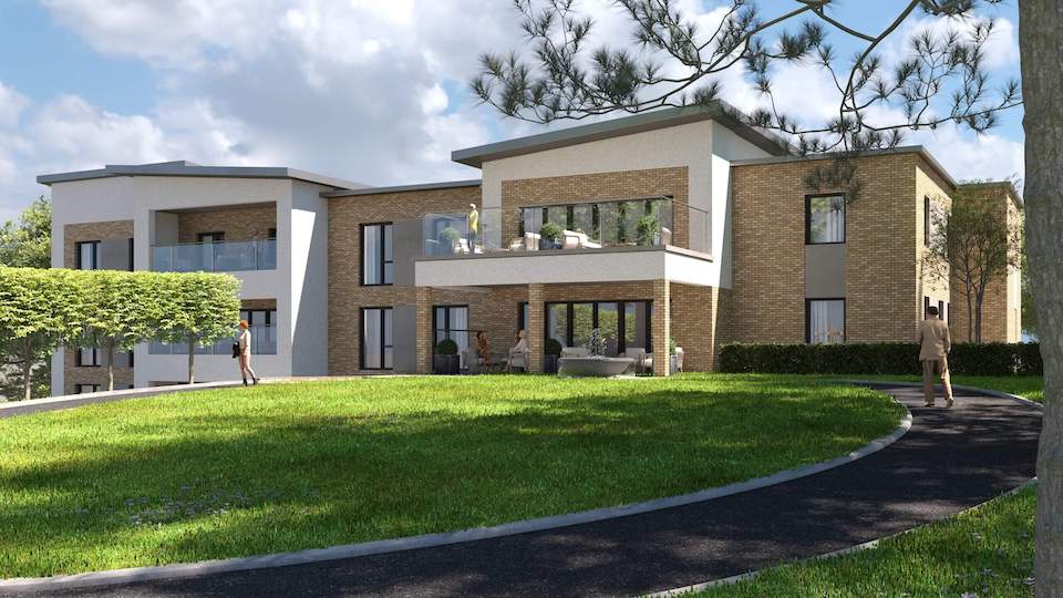 sandmere care home side view