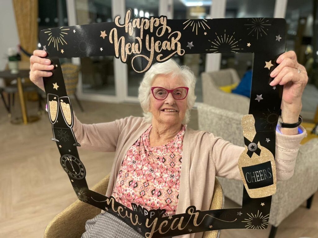 resident celebrating new year